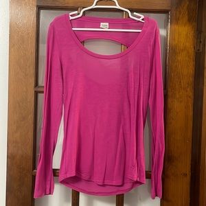 Victoria’s Secret PINK LG long sleeve T-shirt with peep hole back.